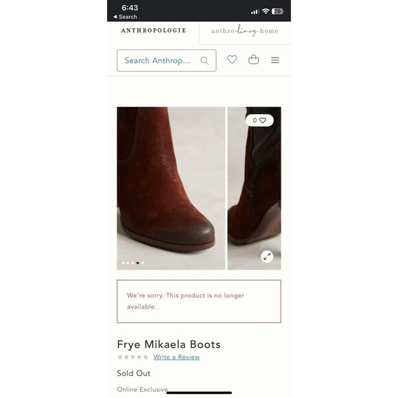 Vintage Frye Boot Rare Mikaela Brown Suede Black Leather Sexy Wooden Heel - Picture 4 of 10